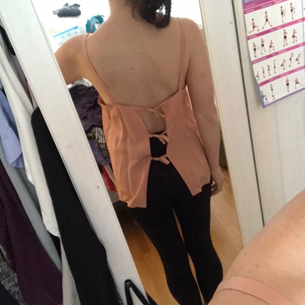 Tibi Silk tank with open back